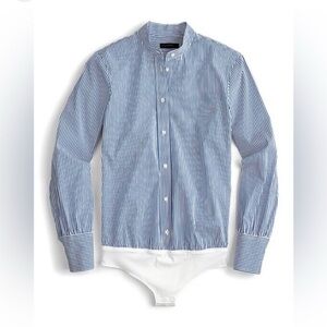 J. Crew Perfect Bodysuit in Blue Stripe
